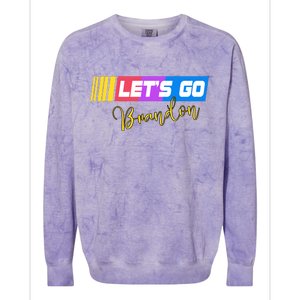 FJB Let's Go Brandon Anti Biden Chant Racing Logo Colorblast Crewneck Sweatshirt