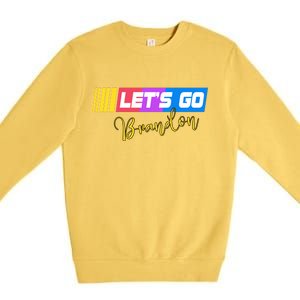 FJB Let's Go Brandon Anti Biden Chant Racing Logo Premium Crewneck Sweatshirt