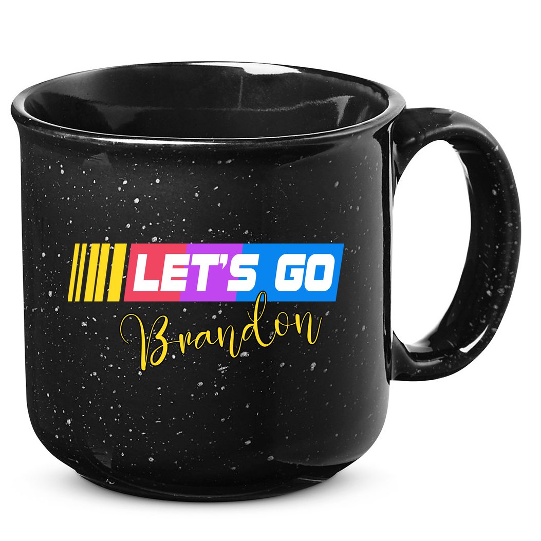 FJB Let's Go Brandon Anti Biden Chant Racing Logo 15oz Campfire Ceramic Mug