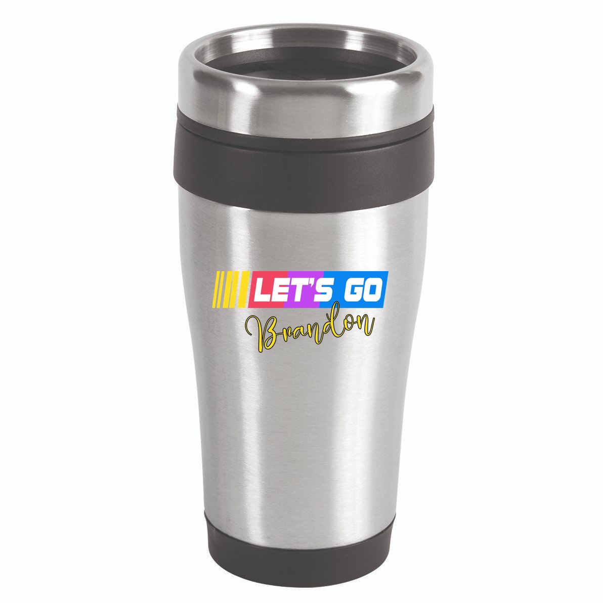 FJB Let's Go Brandon Anti Biden Chant Racing Logo 16oz Travel Tumbler