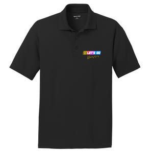 FJB Let's Go Brandon Anti Biden Chant Racing Logo PosiCharge RacerMesh Polo