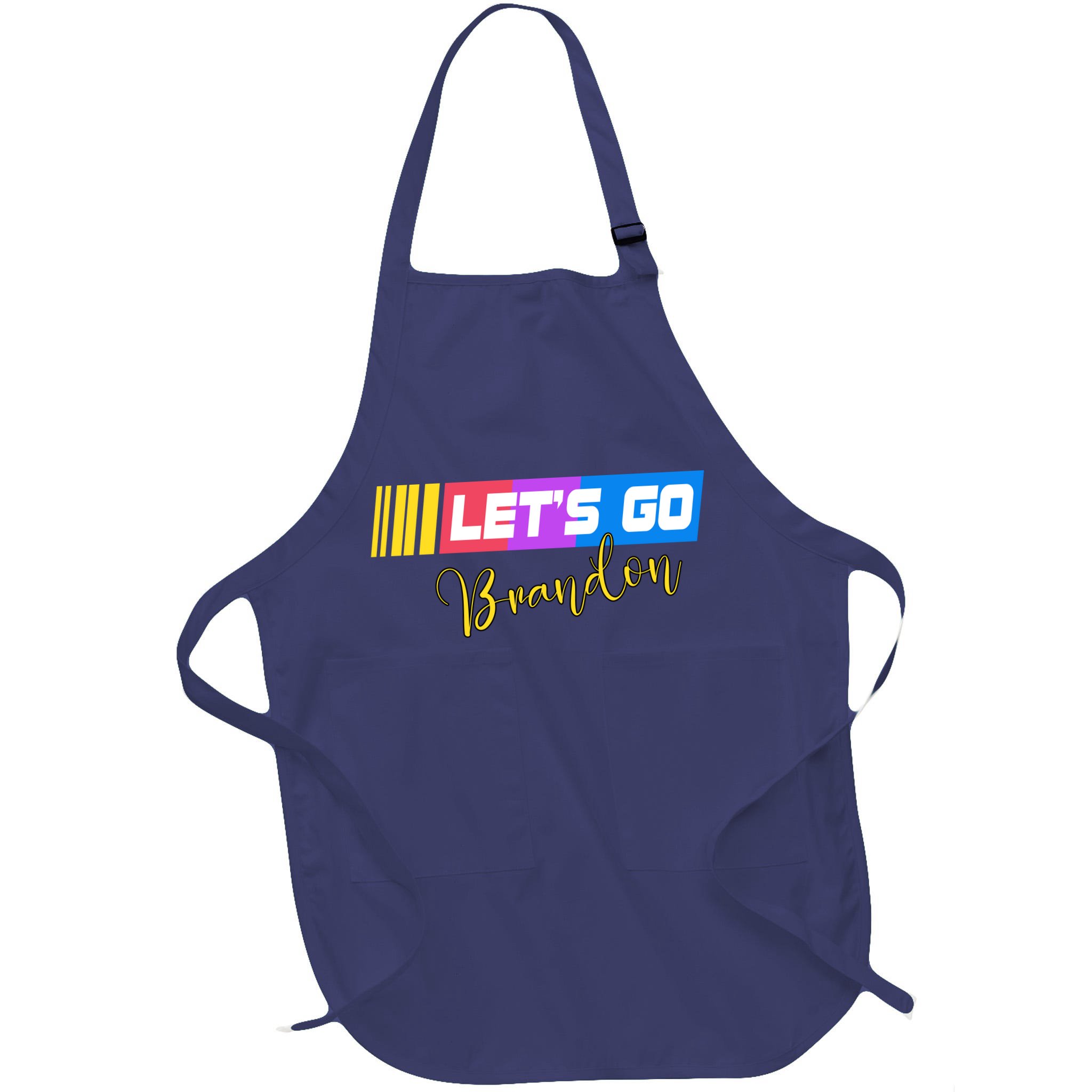 FJB Let's Go Brandon Anti Biden Chant Racing Logo Apron