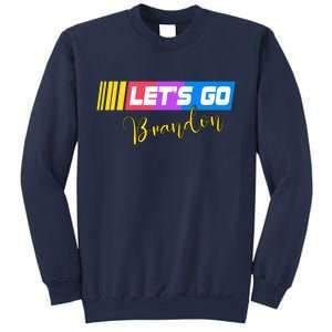 FJB Let's Go Brandon Anti Biden Chant Racing Logo Sweatshirt