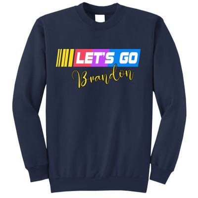 FJB Let's Go Brandon Anti Biden Chant Racing Logo Sweatshirt