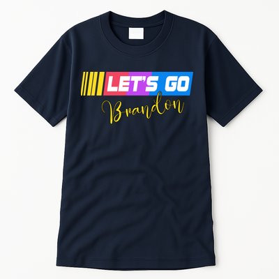 FJB Let's Go Brandon Anti Biden Chant Racing Logo Tall T-Shirt