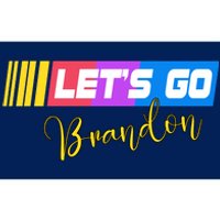 FJB Let's Go Brandon Anti Biden Chant Racing Logo Bumper Sticker