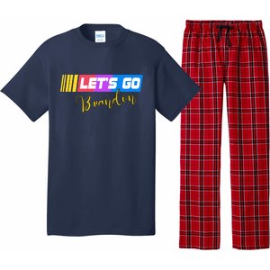 FJB Let's Go Brandon Anti Biden Chant Racing Logo Pajama Set