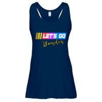 FJB Let's Go Brandon Anti Biden Chant Racing Logo Ladies Essential Flowy Tank