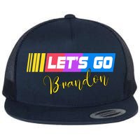FJB Let's Go Brandon Anti Biden Chant Racing Logo Flatbill Hat