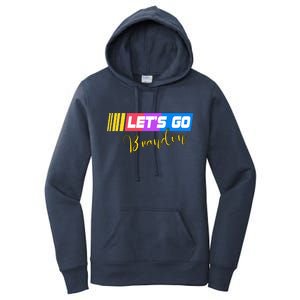 FJB Let's Go Brandon Anti Biden Chant Racing Logo Women's Pullover Hoodie