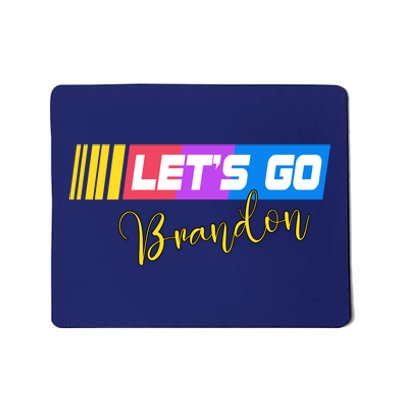 FJB Let's Go Brandon Anti Biden Chant Racing Logo Mousepad