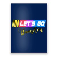 FJB Let's Go Brandon Anti Biden Chant Racing Logo Poster