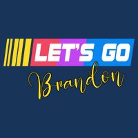 FJB Let's Go Brandon Anti Biden Chant Racing Logo Poster