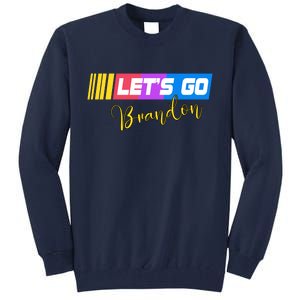 FJB Let's Go Brandon Anti Biden Chant Racing Logo Tall Sweatshirt