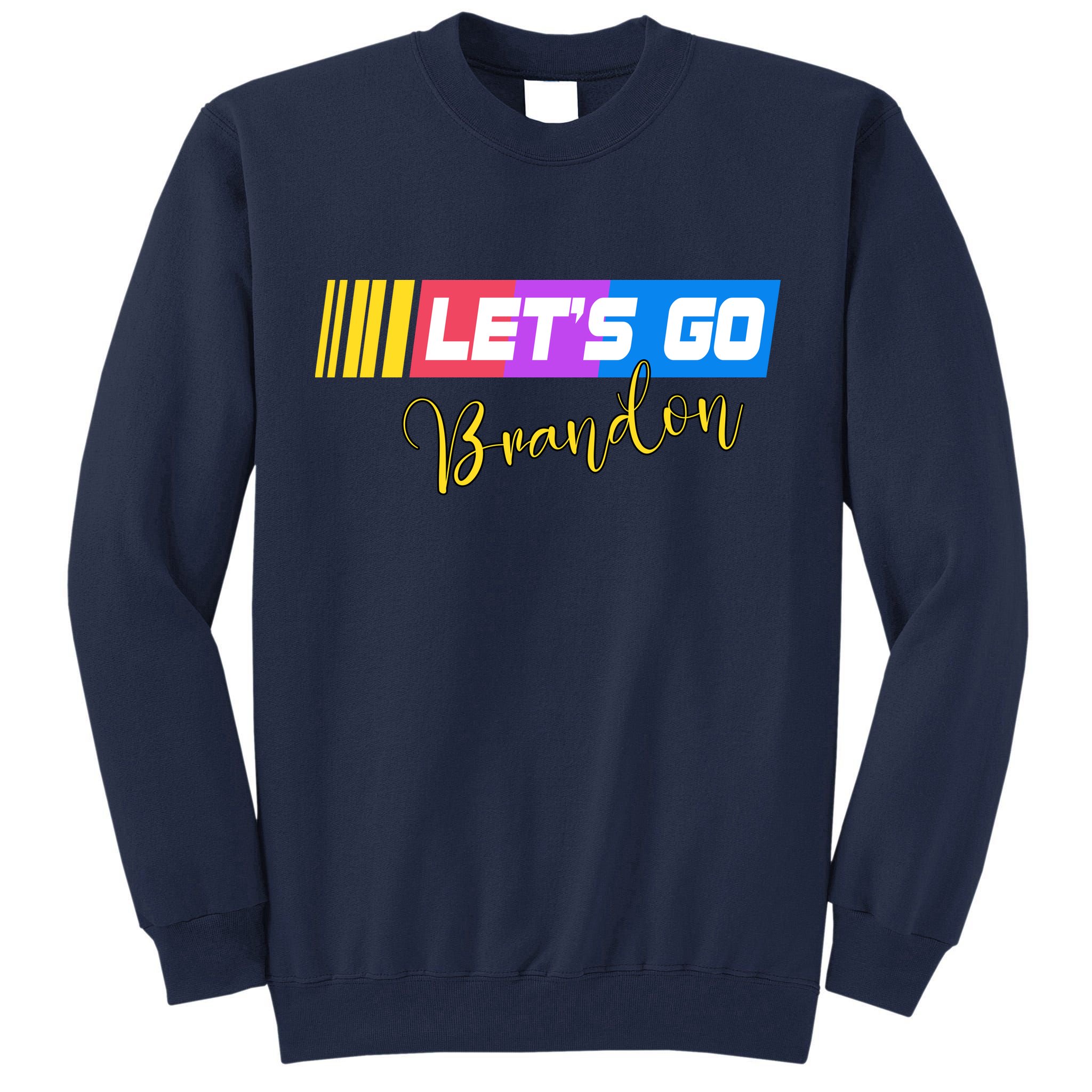 FJB Let's Go Brandon Anti Biden Chant Racing Logo Tall Sweatshirt