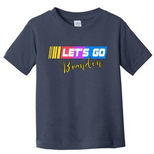 FJB Let's Go Brandon Anti Biden Chant Racing Logo Toddler T-Shirt