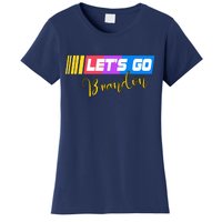 FJB Let's Go Brandon Anti Biden Chant Racing Logo Women's T-Shirt