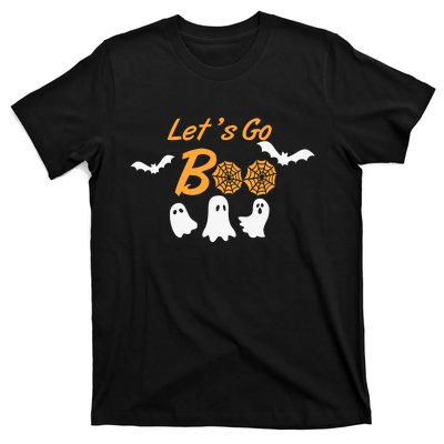 Funny Lets Go Boo Ghost Happy Halloween T-Shirt