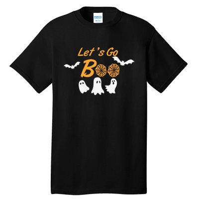 Funny Lets Go Boo Ghost Happy Halloween Tall T-Shirt