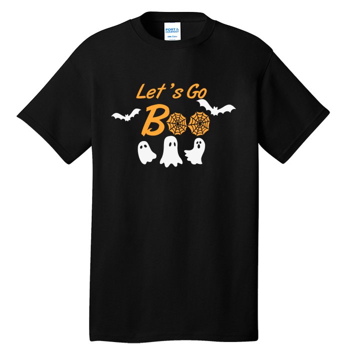 Funny Lets Go Boo Ghost Happy Halloween Tall T-Shirt