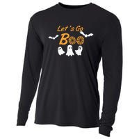 Funny Lets Go Boo Ghost Happy Halloween Cooling Performance Long Sleeve Crew