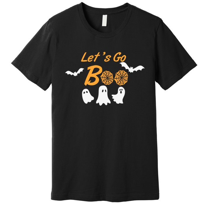 Funny Lets Go Boo Ghost Happy Halloween Premium T-Shirt