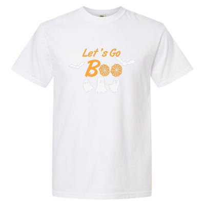 Funny Lets Go Boo Ghost Happy Halloween Garment-Dyed Heavyweight T-Shirt