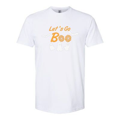 Funny Lets Go Boo Ghost Happy Halloween Softstyle CVC T-Shirt