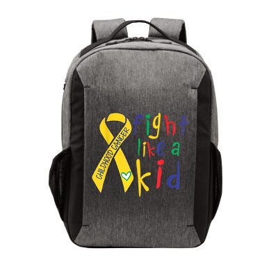 Fight Like Gold Ribbon Childhood Cancer Awareness Vector Backpack