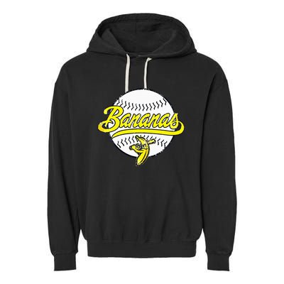 Funny LetS Go Bananas Garment-Dyed Fleece Hoodie