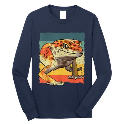 Funny Leopard Gecko Design For Women Gecko Lover Long Sleeve Shirt