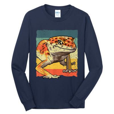 Funny Leopard Gecko Design For Women Gecko Lover Tall Long Sleeve T-Shirt