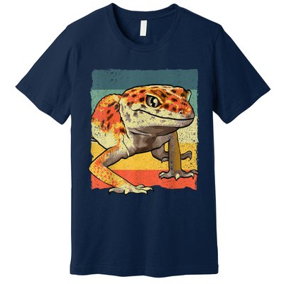 Funny Leopard Gecko Design For Women Gecko Lover Premium T-Shirt