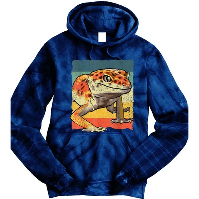 Funny Leopard Gecko Design For Women Gecko Lover Tie Dye Hoodie