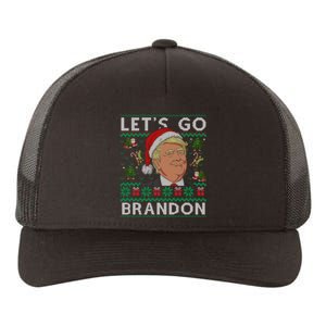 Funny Let's Go Brandon Trump Ugly Christmas Sweater Gifts Yupoong Adult 5-Panel Trucker Hat