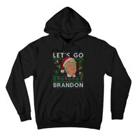 Funny Let's Go Brandon Trump Ugly Christmas Sweater Gifts Hoodie