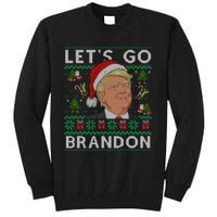 Funny Let's Go Brandon Trump Ugly Christmas Sweater Gifts Tall Sweatshirt