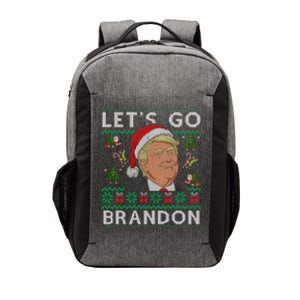 Funny Let's Go Brandon Trump Ugly Christmas Sweater Gifts Vector Backpack