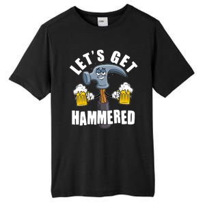 Funny Lets Get Hammered Drunk Hammer Beer Lover Tall Fusion ChromaSoft Performance T-Shirt