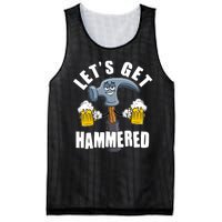 Funny Lets Get Hammered Drunk Hammer Beer Lover Mesh Reversible Basketball Jersey Tank