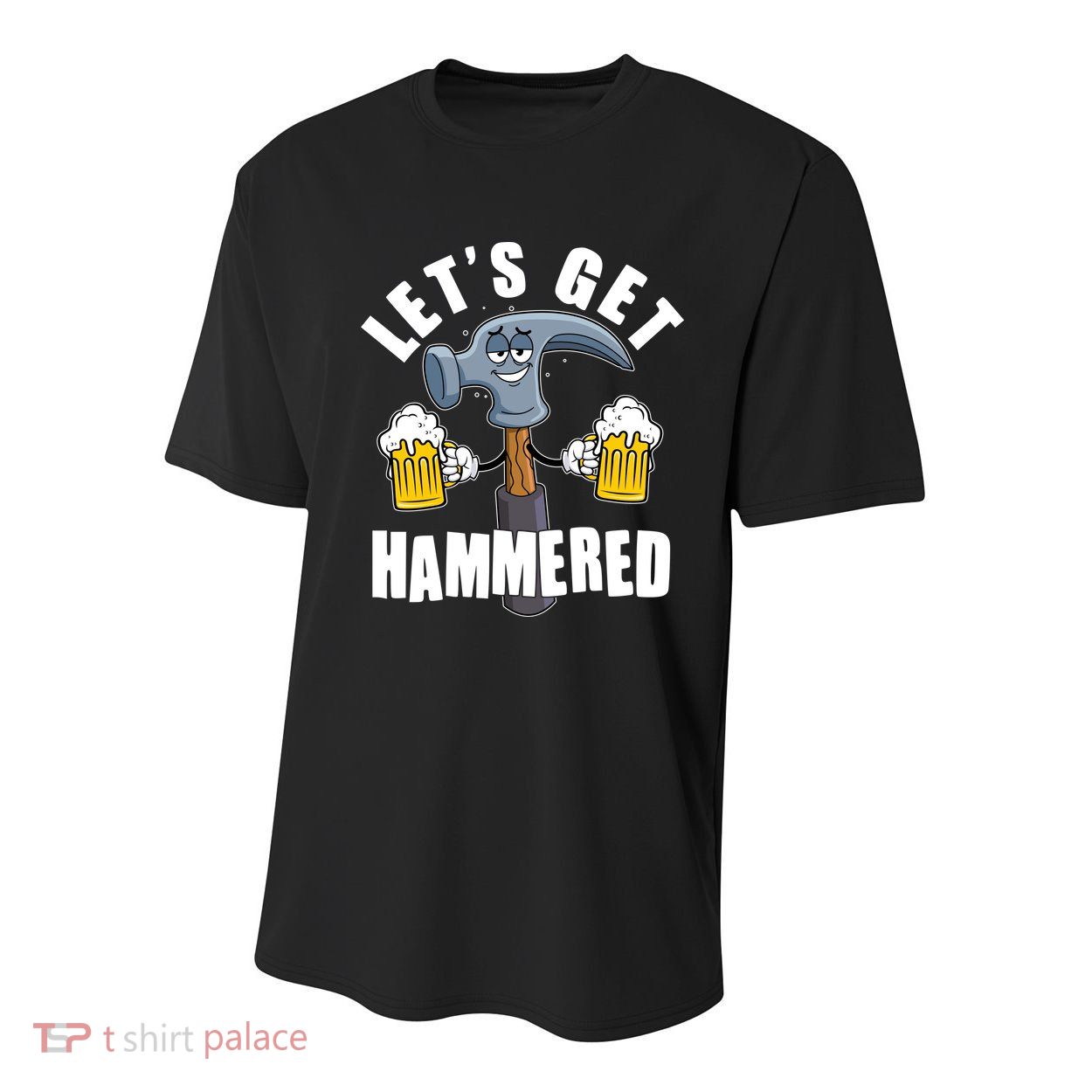 Funny Lets Get Hammered Drunk Hammer Beer Lover Youth Performance Sprint T-Shirt