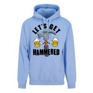 Funny Lets Get Hammered Drunk Hammer Beer Lover Unisex Surf Hoodie