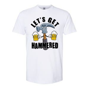 Funny Lets Get Hammered Drunk Hammer Beer Lover Softstyle CVC T-Shirt