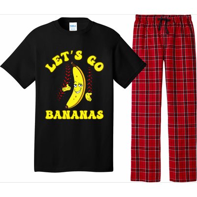 Funny LetS Go Bananas Cute Banana Pajama Set