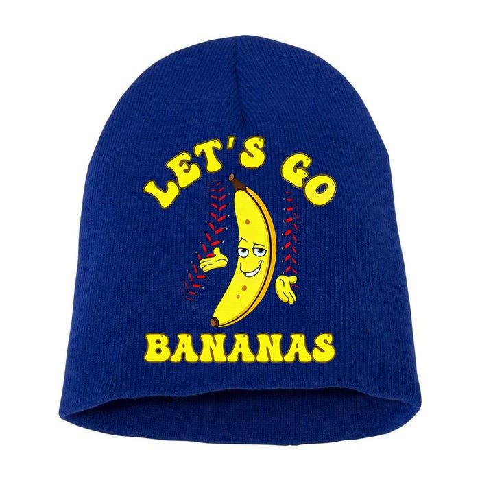 Funny LetS Go Bananas Cute Banana Short Acrylic Beanie