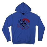 Funny LetS Get Lit Christmas Lights Xmas Holiday Cool Gift Tall Hoodie