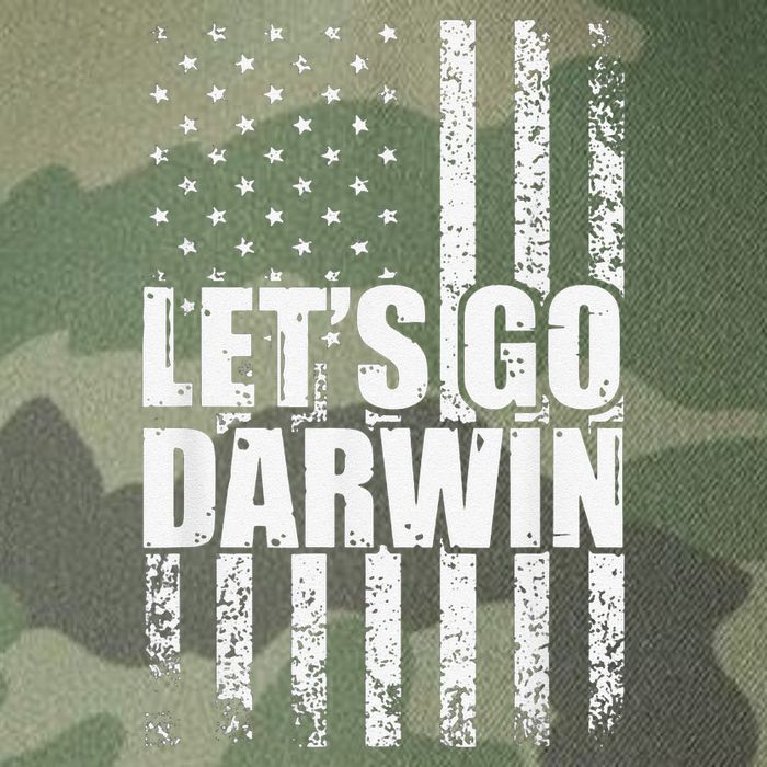 Funny Lets Go Darwin LetS Go Darwin American Flag Legacy Tie Dye Trucker Hat