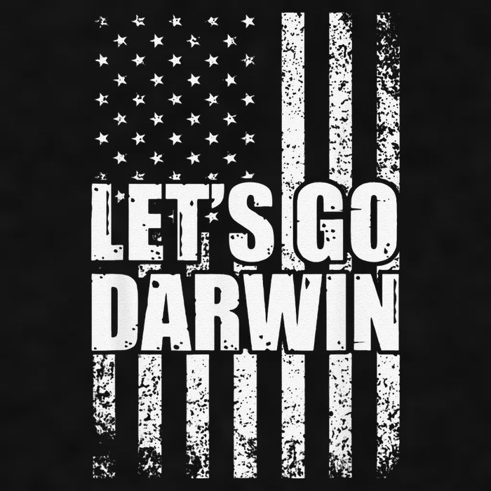 Funny Lets Go Darwin LetS Go Darwin American Flag Ladies PosiCharge Tri-Blend Wicking Tank