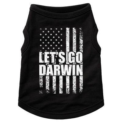 Funny Lets Go Darwin LetS Go Darwin American Flag Doggie Tank