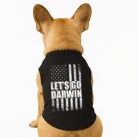 Funny Lets Go Darwin LetS Go Darwin American Flag Doggie Tank
